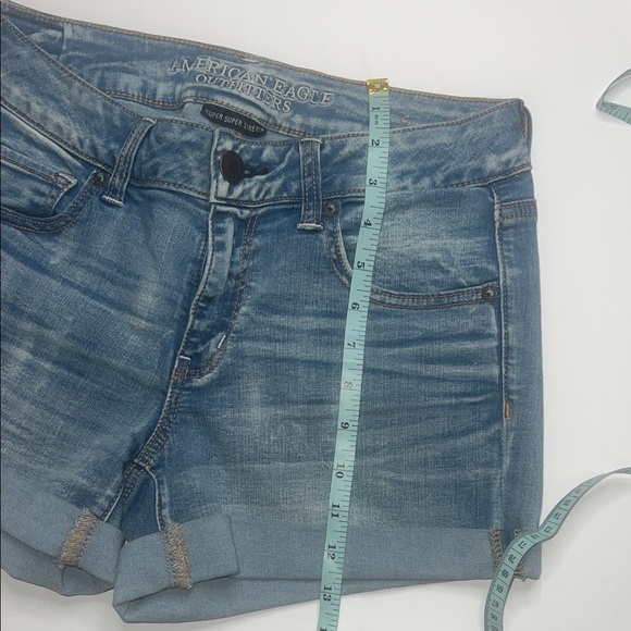 American Eagle Light Blue Denim Shorts - Picture 6 of 6